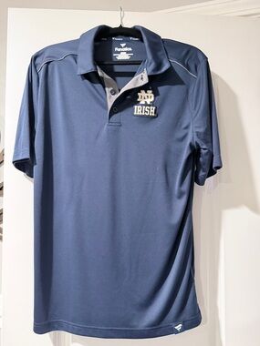 Fanatics Navy Notre Dame Irish Polo with Chest Logo